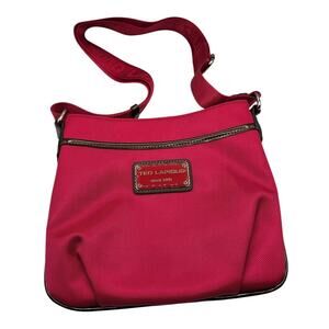 Ted Lapidus Fuchsia Bright Pink Shoulder Bag Handbag